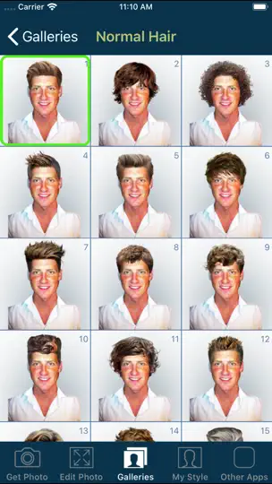 Captura de pantalla de Hair And Beard Styles en iPhone 6