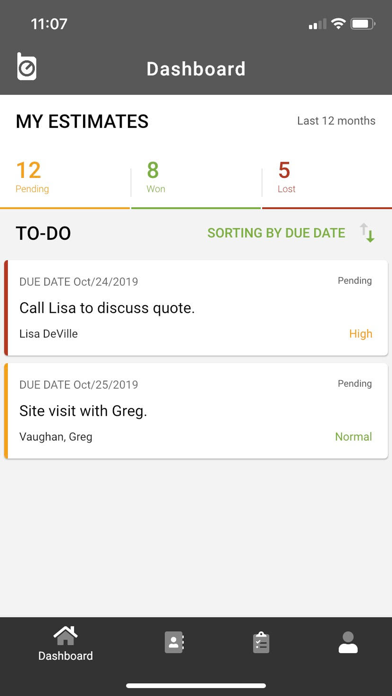 LMN CRM App screenshot 2