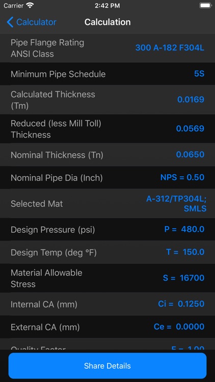 Pipe and Flange Calculator screenshot-5