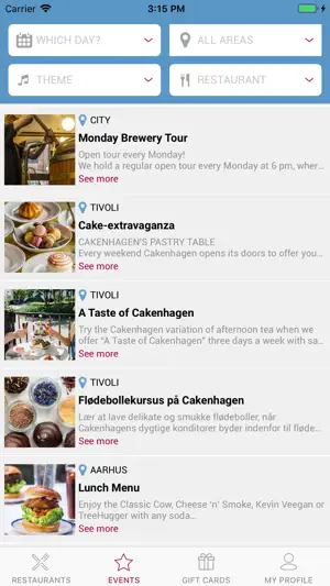 DinnerBooking screenshot 2