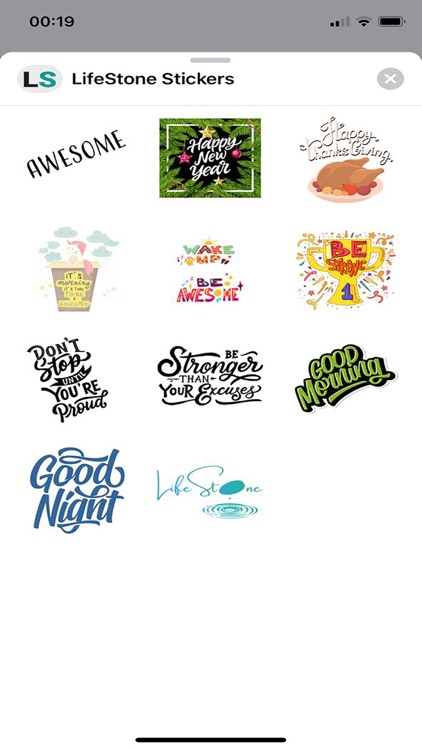 LifeStone iMessage Stickers
