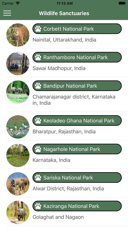 Wildlife Sanctuaries of India