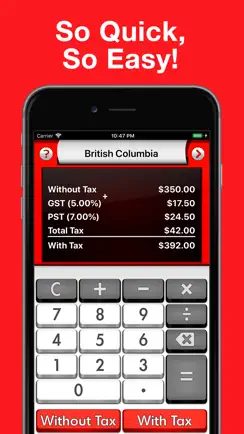 Canada Sales Tax Calculator + iPhone image 1