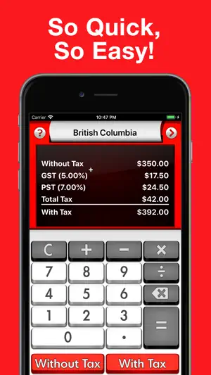 Canada Sales Tax Calculator + screenshot 1