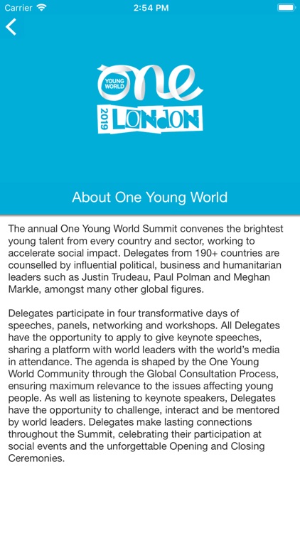 One Young World 2019 London