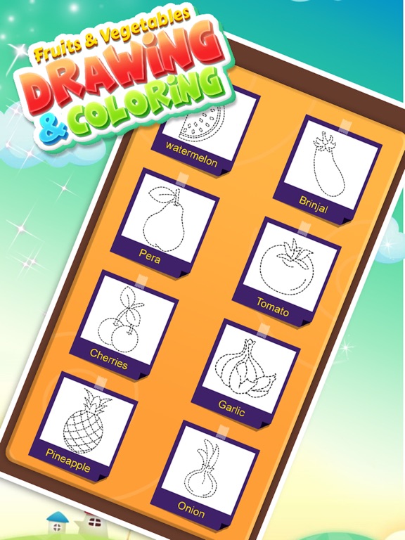 Screenshot #6 pour Fruits and Vegetable Coloring