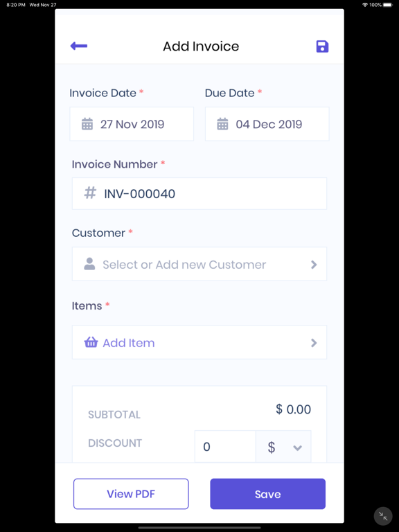 Screenshot #5 pour Crater Invoice