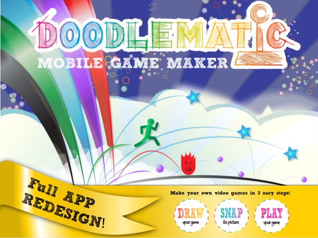 Doodlematic: Transform Creative Drawings To Animated Playable Kids Games On  Your Mobile Device - Build Your Own