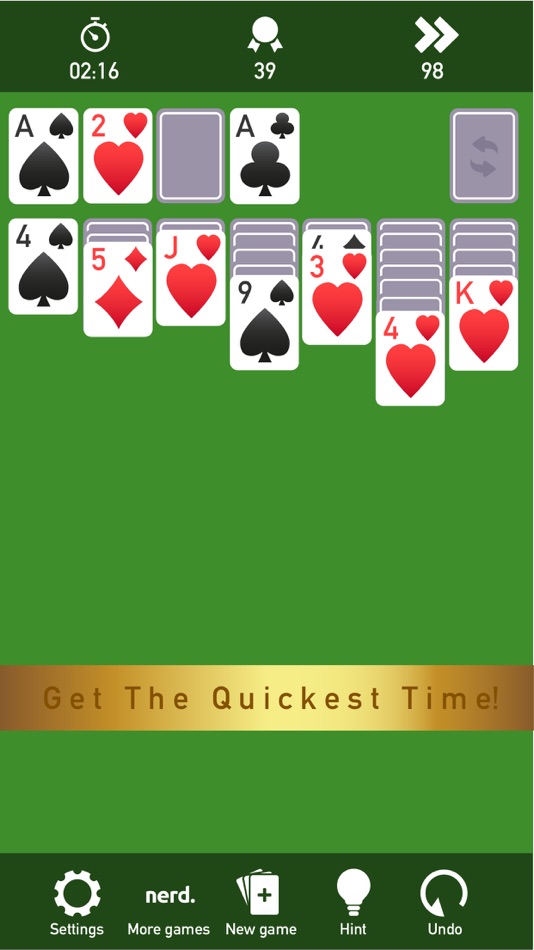 #4. Quickie Solitaire (iOS) 由: Nerd Agency
