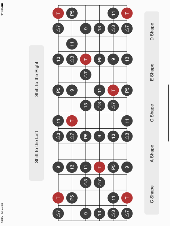 Learn Guitar Scale iPad screenshot 3 - Music app