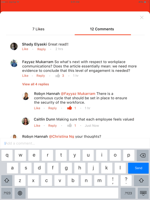 Life at Knife iPad screenshot 1 - Business app