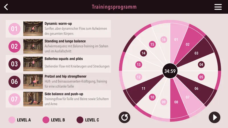 Mein Pilates Flow Training screenshot 2 of 5