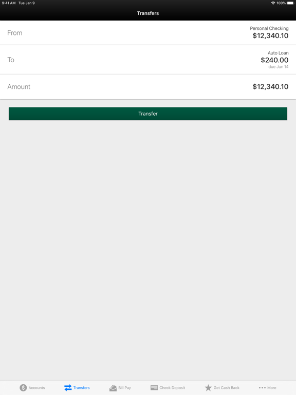 Community Trust Credit Union iPad screenshot 4 - Finance app