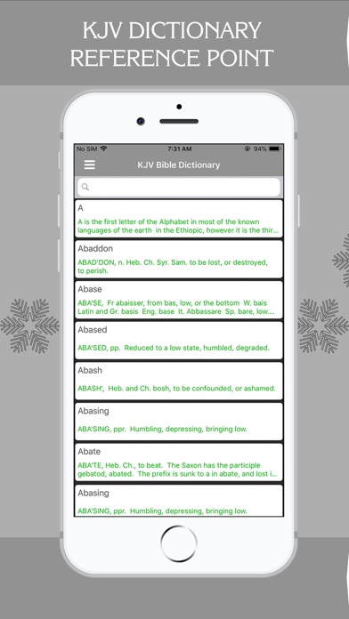 KJV Bible Dictionary - Offline Screenshot
