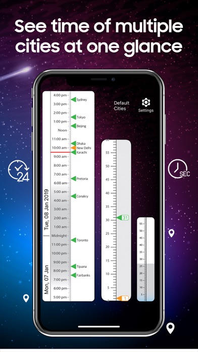 Screenshot #1 pour Time Glance — World Clock