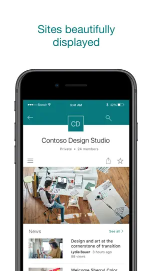 Microsoft SharePoint iPhone Screenshot 6