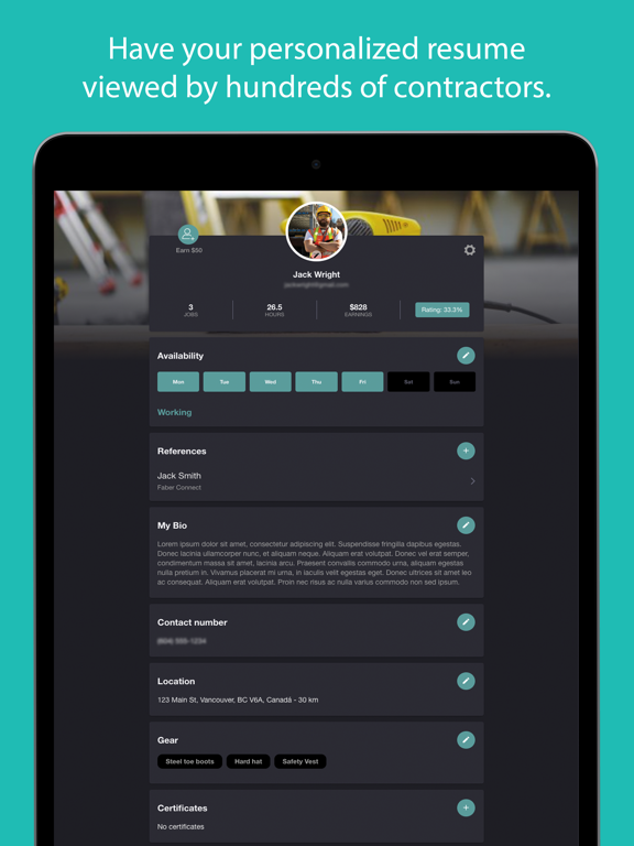 Faber Work iPad screenshot 4 - Productivity app