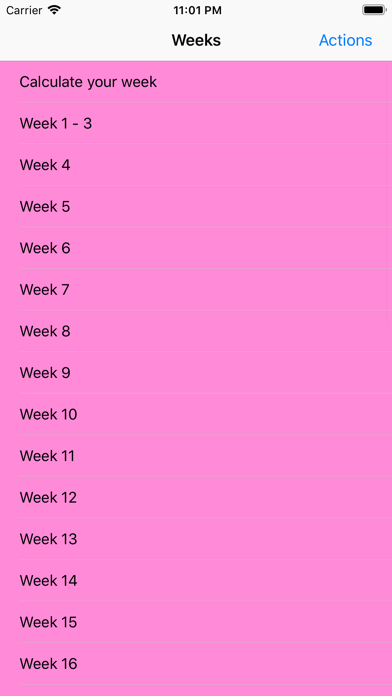 Screenshot #3 pour Pregnancy Info Week by Week