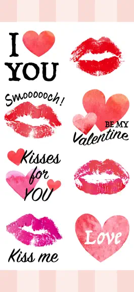 Game screenshot Kiss & Heart Stickers apk