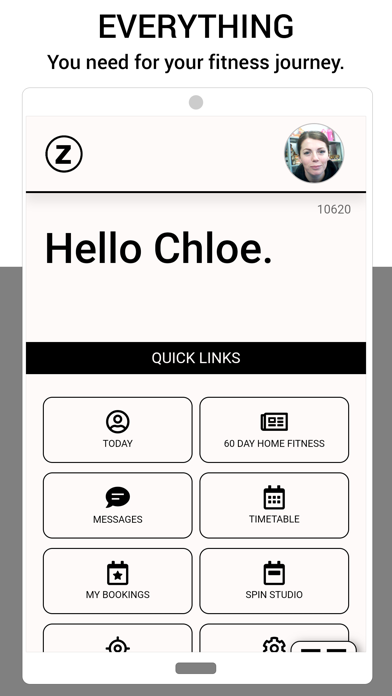 Screenshot #1 pour Zone Fitness