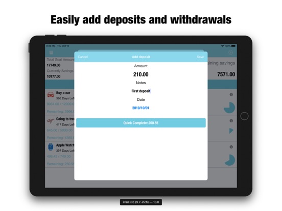 Screenshot #5 for Saving Money Box-Savings Goals