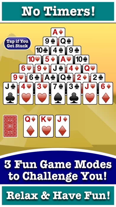 Stress-Free Pyramid Solitaire! Screenshot