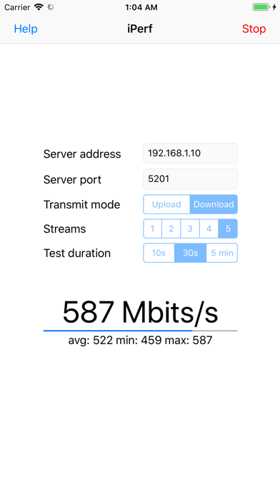 iPerf 3 Wifi Speed Testのおすすめ画像1