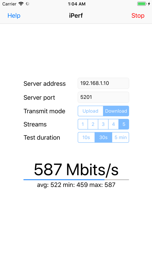 #1. iPerf 3 Wifi Speed Test (iOS) 来自: Frederic Sagnes