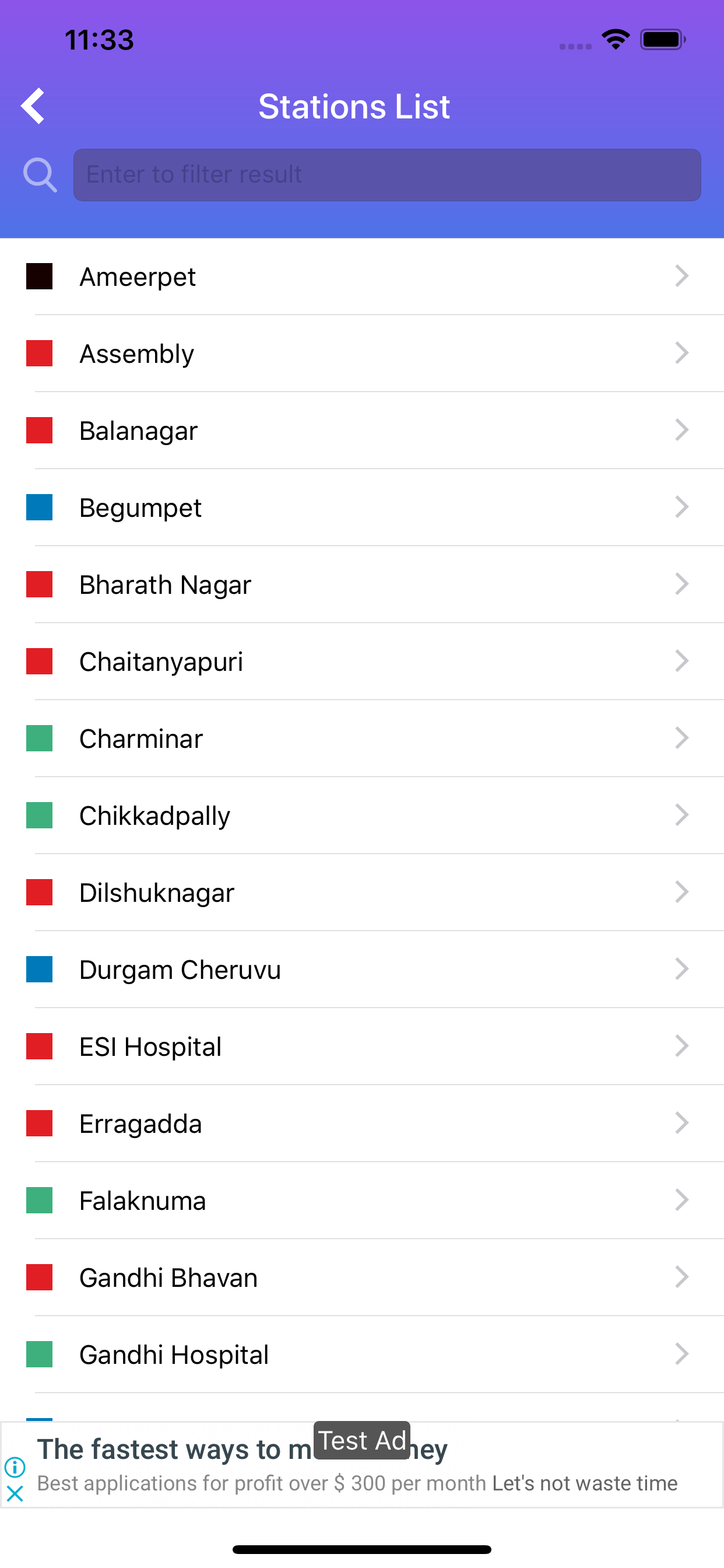 HMR Hyderabad Metro screenshot 5