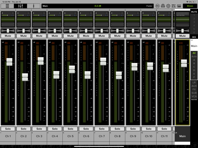 ‎Mackie Master Fader 5 Screenshot