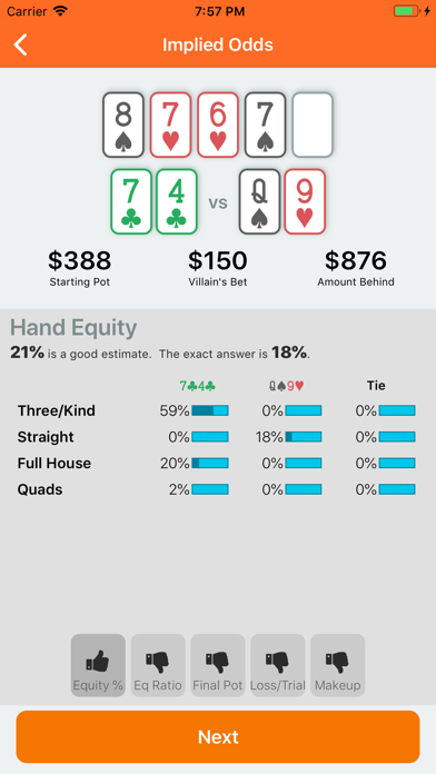 Poker Drills: Learn on the Go screenshot 4