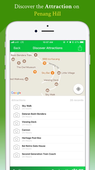 Penang Hill Apps Screenshot