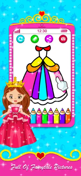 Game screenshot Pink Princess Learning Phone apk