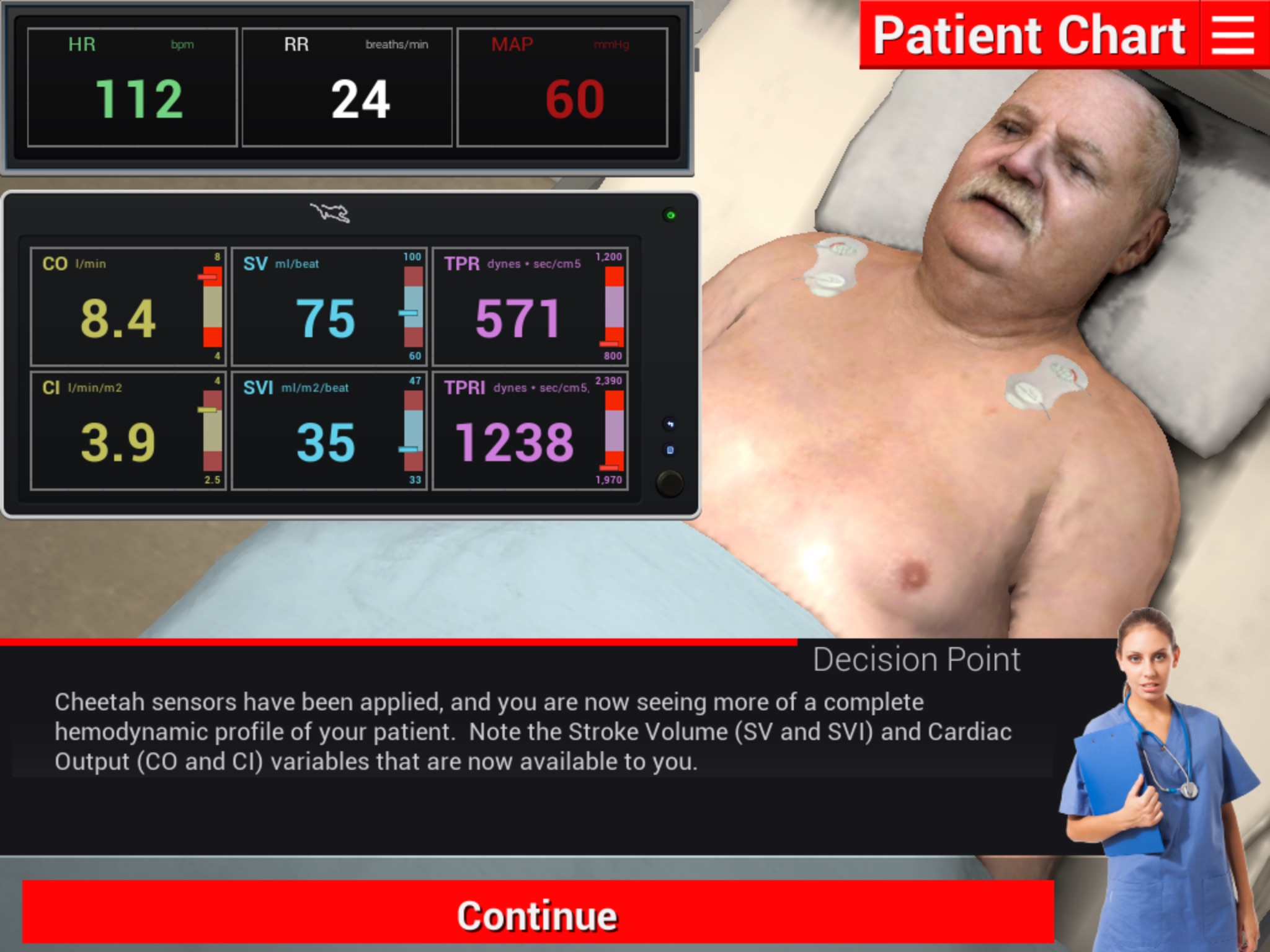 Cheetah Medical VirtualTrainer screenshot 4