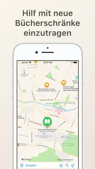 Screenshot von Öffentlicher Bücherschrank auf dem iPhone 4