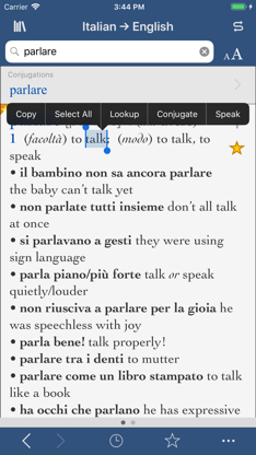 Collins Italian-English screenshot 1