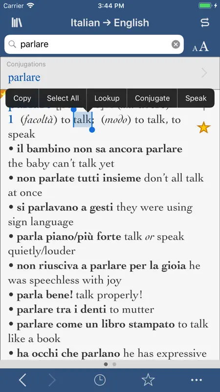 Collins Italian-English screenshot 1 of 3