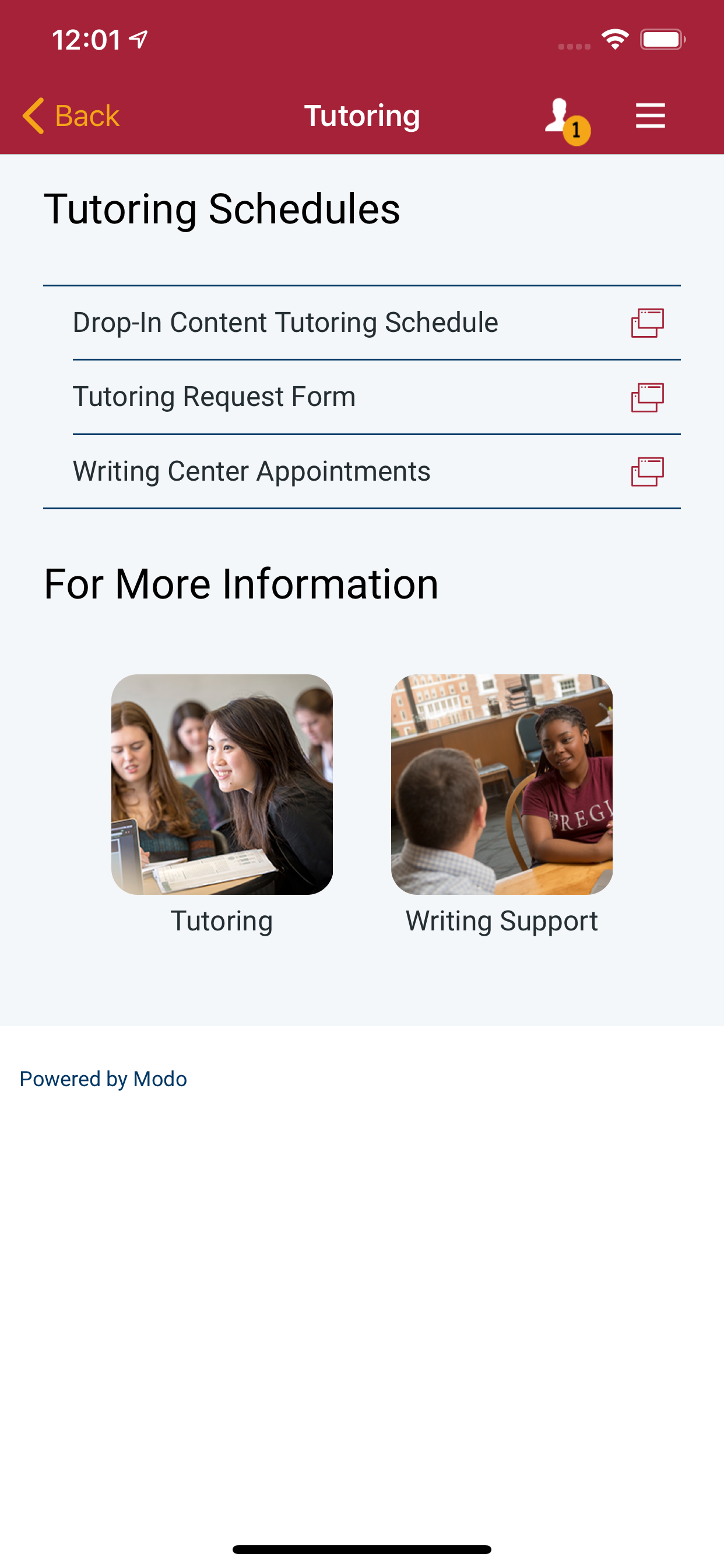 MyRegis, the Regis College app