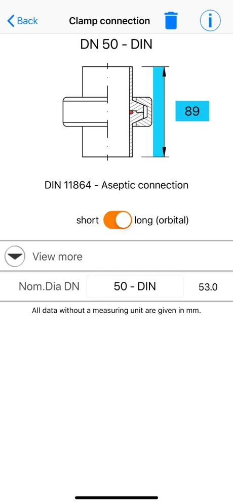 Hygienic Tube App DIN