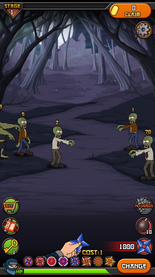 #5. Zombies vs Ninja (iOS) 由: Bakumens Inc