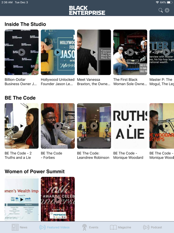 Black Enterprise iPad screenshot 3 - Business app