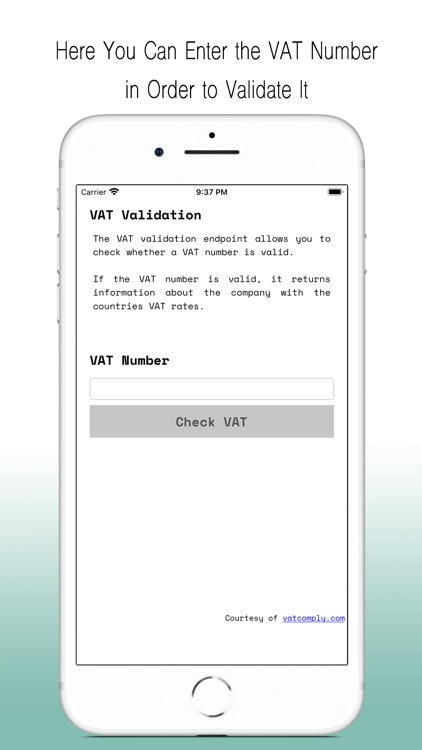 VAT Value Added Tax Validation