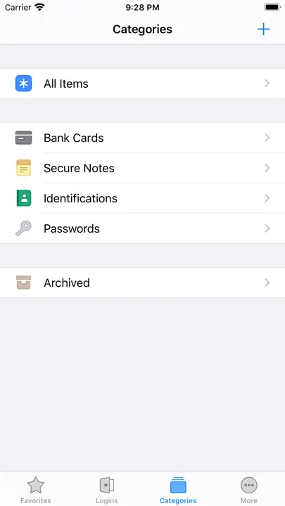 Elpass iPhone-skjermbilde 5