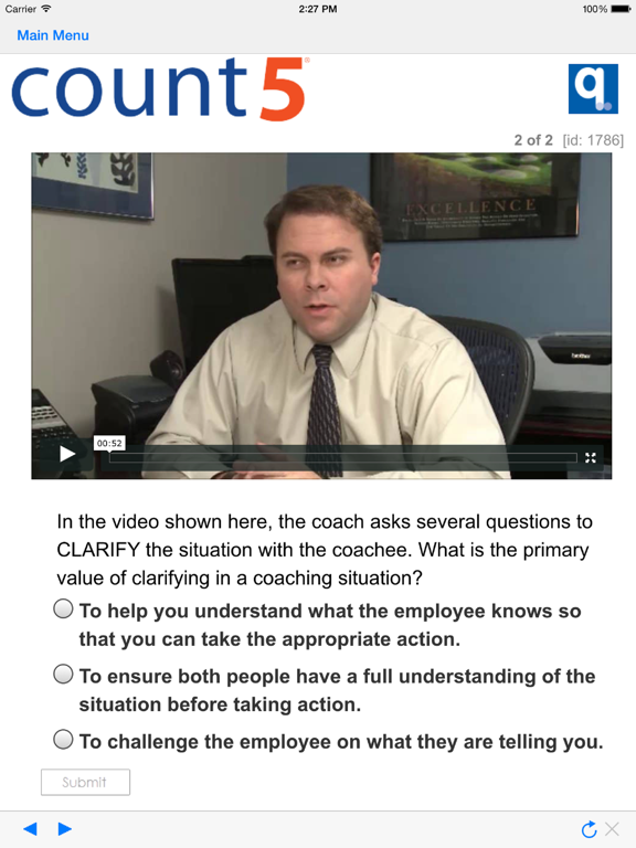 Q MINDshare Mobile iPad screenshot 3 - Business app