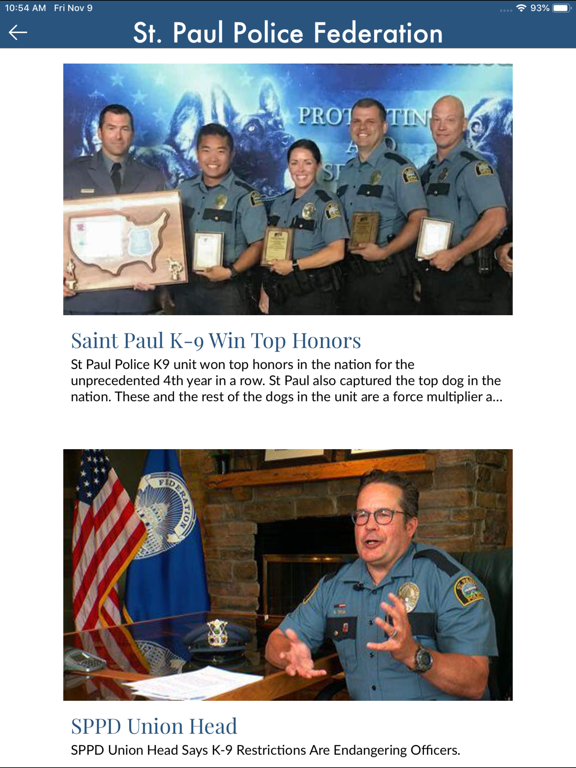 St. Paul Police Federation iPad screenshot 5 - Business app
