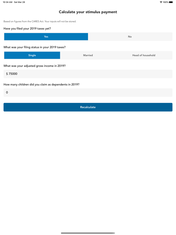 Screenshot #4 pour Stimulus Check Calculator