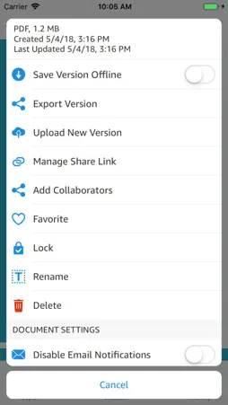 Amazon WorkDocs screenshot 5