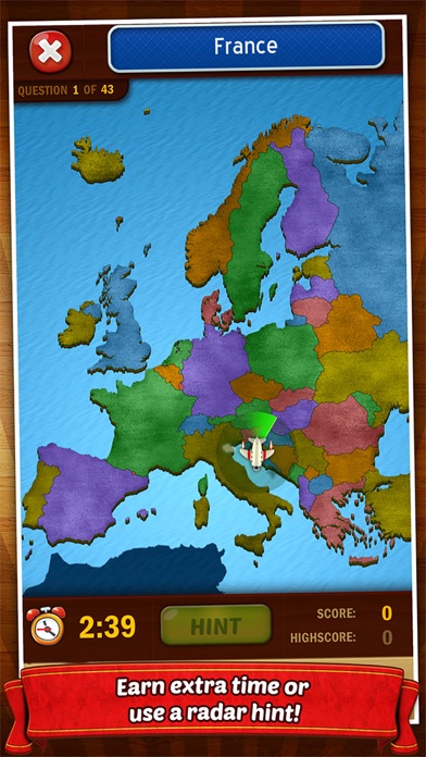 GeoFlight Europe Pro Screenshot