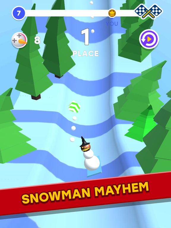 Screenshot #6 pour Snowman Race 3D PRO