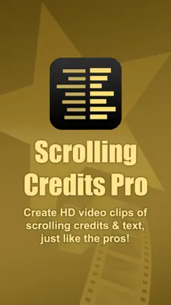 Scrolling Credits Pro iPhone image 1